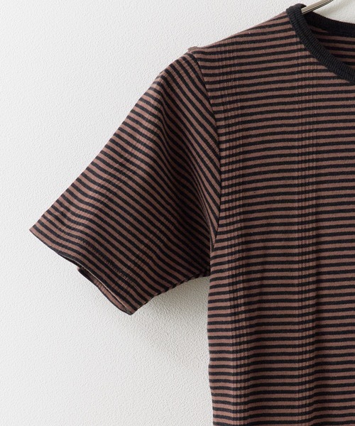 MILLER（ミラー）の「R.P.miller/ミラー H/S CREW TEE クルーネックTシャツ インナー（Tシャツ/カットソー・レディース・ブラウン/ホワイト/ホワイト×ネイビー/オレンジ/グリーン/グレー/アイボリー/モカ/イエロー・FREE）」の14枚目の写真