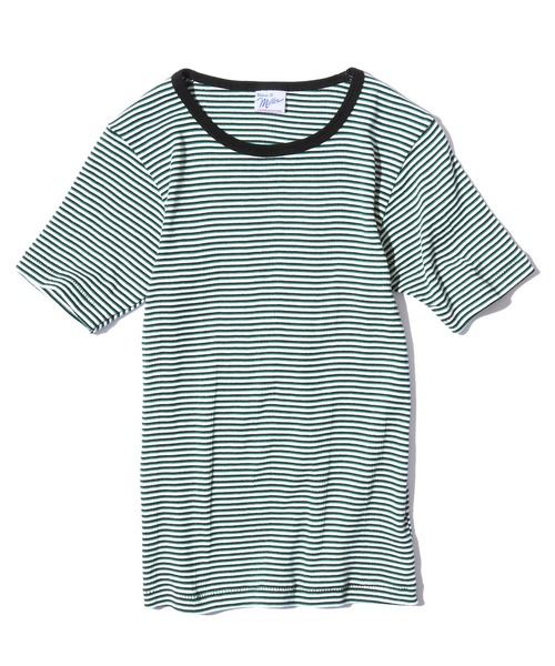 MILLER（ミラー）の「R.P.miller/ミラー H/S CREW TEE クルーネックTシャツ インナー（Tシャツ/カットソー・レディース・ブラウン/ホワイト/ホワイト×ネイビー/オレンジ/グリーン/グレー/アイボリー/モカ/イエロー・FREE）」の21枚目の写真