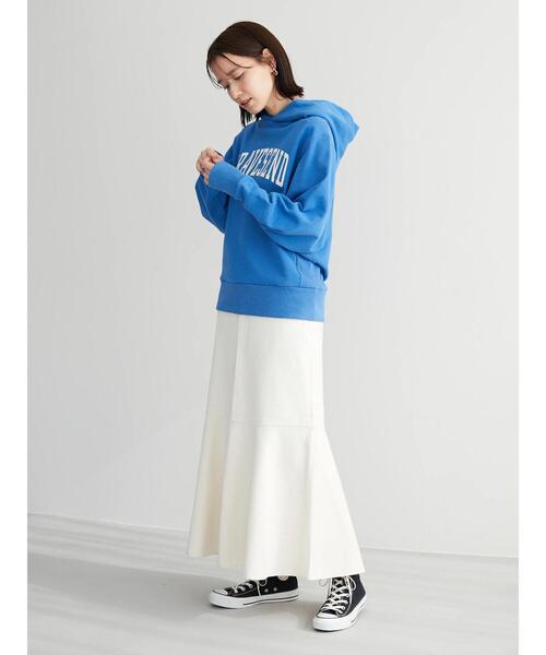 Green　Parks（グリーンパークス）の「切替マーメイドデニムスカート＊（スカート・レディース・ライトインディゴブルー/ホワイト系その他2・M/L）」の10枚目の写真