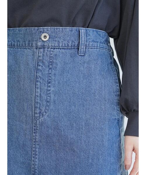 Green　Parks（グリーンパークス）の「切替マーメイドデニムスカート＊（スカート・レディース・ライトインディゴブルー/ホワイト系その他2・M/L）」の13枚目の写真