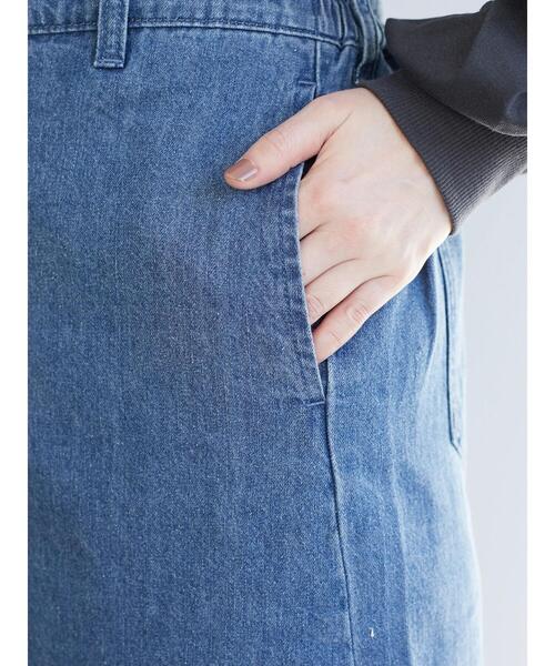 Green　Parks（グリーンパークス）の「切替マーメイドデニムスカート＊（スカート・レディース・ライトインディゴブルー/ホワイト系その他2・M/L）」の14枚目の写真