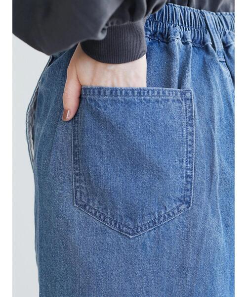 Green　Parks（グリーンパークス）の「切替マーメイドデニムスカート＊（スカート・レディース・ライトインディゴブルー/ホワイト系その他2・M/L）」の16枚目の写真