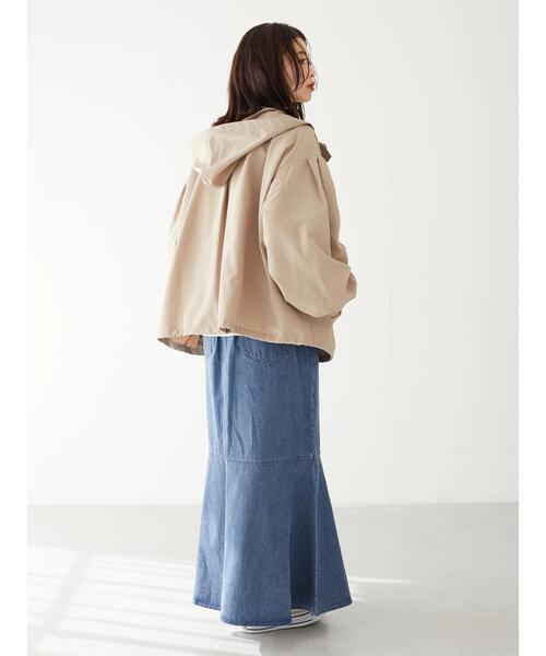 Green　Parks（グリーンパークス）の「切替マーメイドデニムスカート＊（スカート・レディース・ライトインディゴブルー/ホワイト系その他2・M/L）」の19枚目の写真