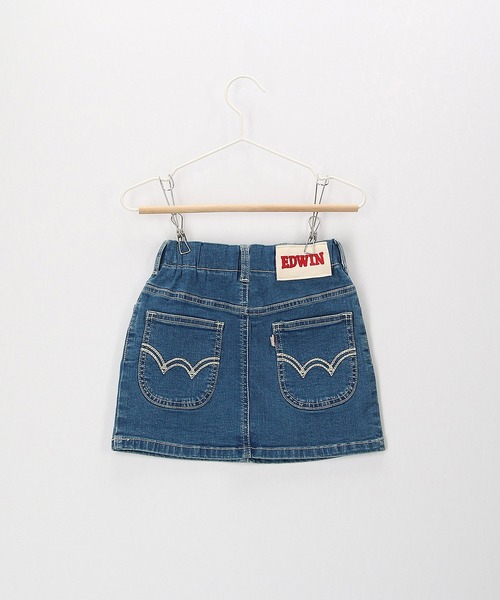 EDWIN（エドウィン）の「【KIDS】【EDWIN/エドウィン】ベーシックスカート（デニムスカート・キッズ・ブルー・120/130）」の6枚目の写真