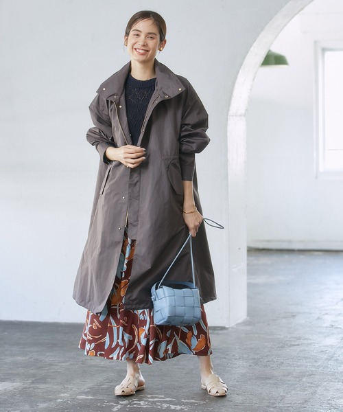 ROPE'(ロペ)の「ロングマウンテンパーカー(モッズコート・レディース・キナリ/ダークブラウン・36/38)」の5枚目の写真