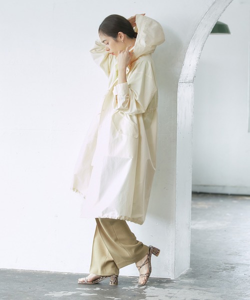 ROPE'(ロペ)の「ロングマウンテンパーカー(モッズコート・レディース・キナリ/ダークブラウン・36/38)」の20枚目の写真