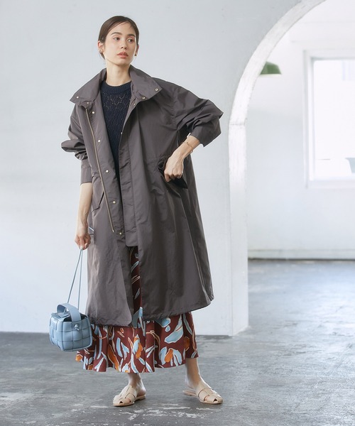 ROPE'(ロペ)の「ロングマウンテンパーカー(モッズコート・レディース・キナリ/ダークブラウン・36/38)」の21枚目の写真