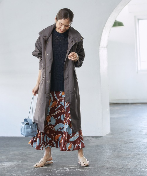 ROPE'(ロペ)の「ロングマウンテンパーカー(モッズコート・レディース・キナリ/ダークブラウン・36/38)」の22枚目の写真