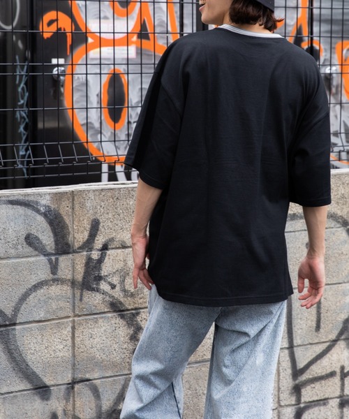 WEGO（ウィゴー）の「∴WEGO/別注 NFL ラインリブBIGT（Tシャツ/カットソー・メンズ・ダークグリーン/ブルー/ネイビー/パープル/ホワイト/杢グレー/ブラック/ターコイズブルー/ブラック系その他・LARGE/MEDIUM）」の14枚目の写真