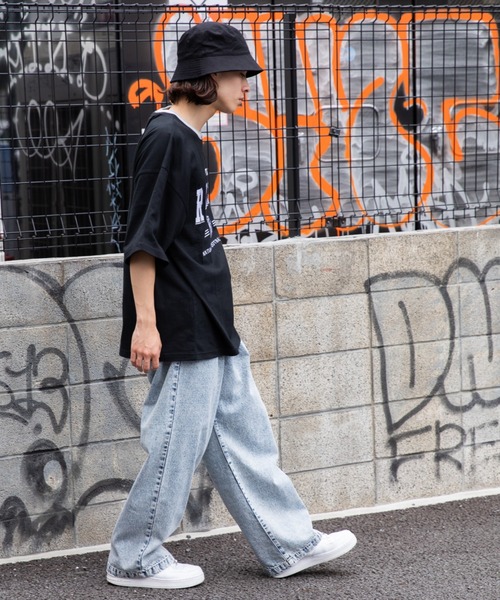 WEGO（ウィゴー）の「∴WEGO/別注 NFL ラインリブBIGT（Tシャツ/カットソー・メンズ・ダークグリーン/ブルー/ネイビー/パープル/ホワイト/杢グレー/ブラック/ターコイズブルー/ブラック系その他・LARGE/MEDIUM）」の12枚目の写真