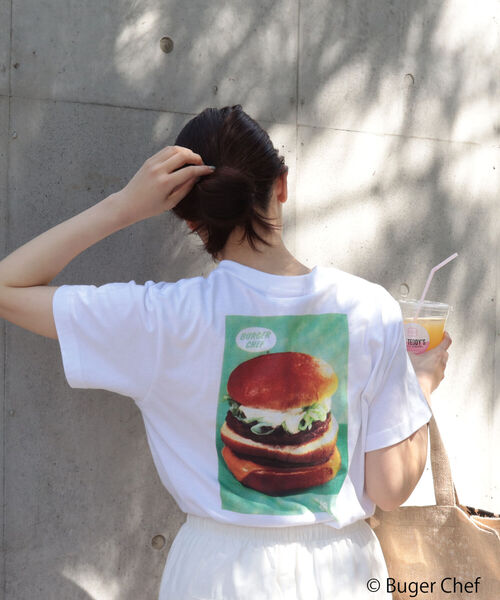 GOOD ROCK SPEED（グッドロックスピード）の「【FREDY別注】【GOOD ROCK SPEED/グッドロックスピード】BURGER CHEF Tシャツ（Tシャツ/カットソー・レディース・オフホワイト・FREE）」の3枚目の写真