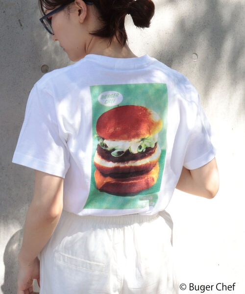 GOOD ROCK SPEED（グッドロックスピード）の「【FREDY別注】【GOOD ROCK SPEED/グッドロックスピード】BURGER CHEF Tシャツ（Tシャツ/カットソー・レディース・オフホワイト・FREE）」の2枚目の写真