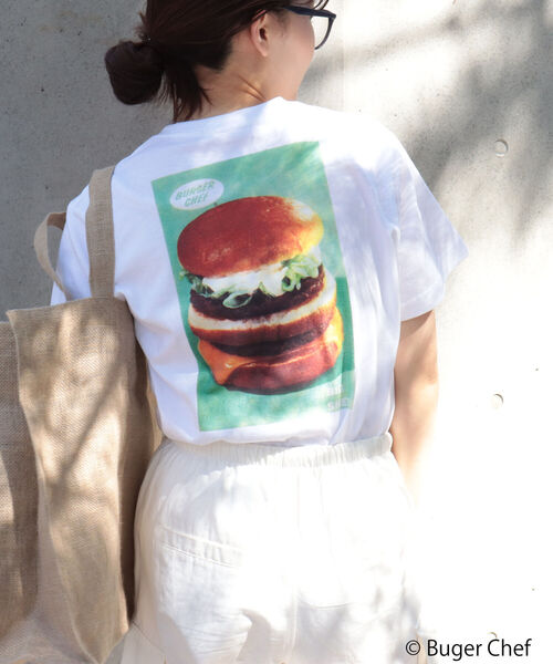 GOOD ROCK SPEED（グッドロックスピード）の「【FREDY別注】【GOOD ROCK SPEED/グッドロックスピード】BURGER CHEF Tシャツ（Tシャツ/カットソー・レディース・オフホワイト・FREE）」の5枚目の写真
