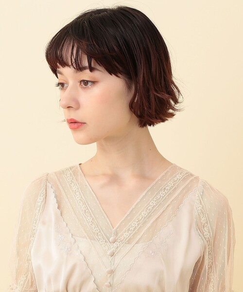 DEICY（デイシー）の「ドットチュールエンブロイダリーブラウス  