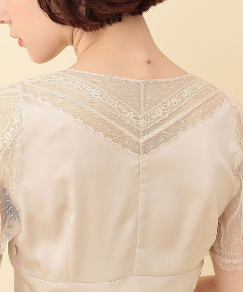 DEICY（デイシー）の「ドットチュールエンブロイダリーブラウス  