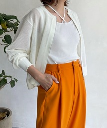 DouDou | メッシュニットブルゾン(カーディガン/ボレロ)