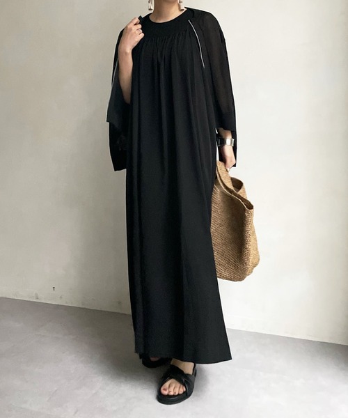 DouDou（ドゥドゥ）の「メッシュニットブルゾン（カーディガン/ボレロ・レディース・ブラック/ベージュ/オフホワイト・FREE）」の19枚目の写真