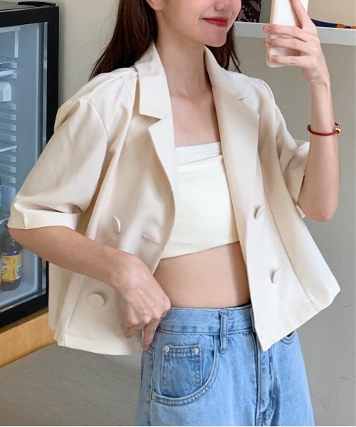 stand alone ショート丈テーラードジャケット