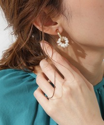 ◆パールフープイヤリング