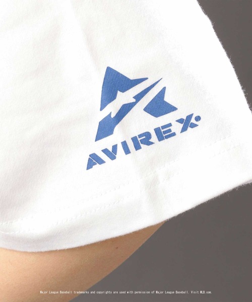 AVIREX（アヴィレックス）の「【MLB×AVIREX】ドジャース Tシャツ/Dodgers T-SHIRT（Tシャツ/カットソー・レディース・ホワイト/ブルー・LARGE/SMALL/MEDIUM/XX-LARGE/X-LARGE）」の10枚目の写真