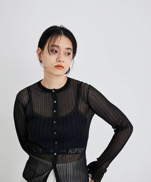 ADAM ET ROPE'（アダムエロペ）の「【サステナブル】エコペットロゴブラトップ（その他アンダーウェア/インナー・レディース・ブラック/ホワイト・FREE）」の12枚目の写真