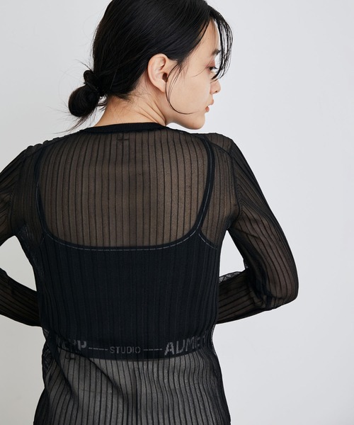 ADAM ET ROPE'（アダムエロペ）の「【サステナブル】エコペットロゴブラトップ（その他アンダーウェア/インナー・レディース・ブラック/ホワイト・FREE）」の8枚目の写真