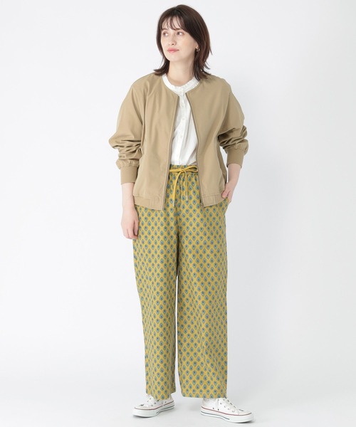 studio CLIP(スタディオクリップ)の「ノーカラーMA-1(MA-1・レディース・ベージュ/カーキ・FREE)」の3枚目の写真