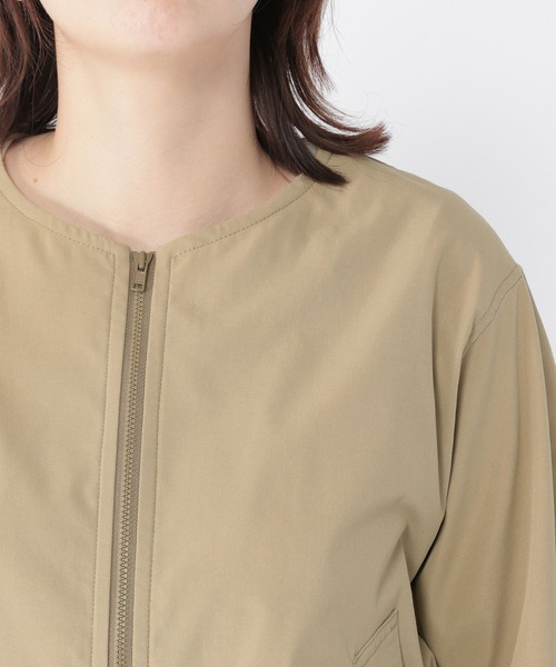 studio CLIP(スタディオクリップ)の「ノーカラーMA-1(MA-1・レディース・ベージュ/カーキ・FREE)」の9枚目の写真