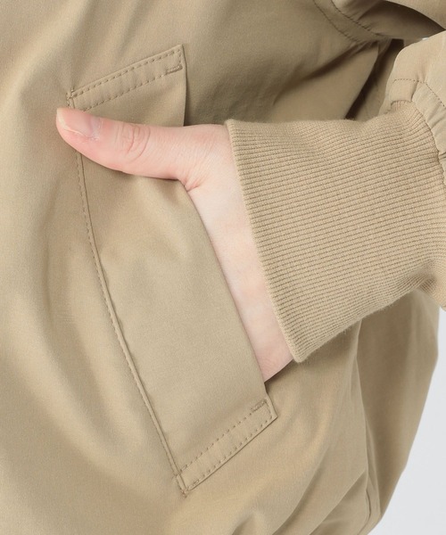 studio CLIP(スタディオクリップ)の「ノーカラーMA-1(MA-1・レディース・ベージュ/カーキ・FREE)」の11枚目の写真