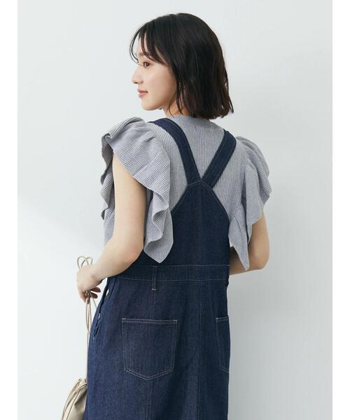 Petit fleur(プチフルール)の「・Petit Fleur デニムマーメイドジャンスカ(ジャンパースカート・レディース・ライトインディゴブルー/インディゴブルー・FREE)」の10枚目の写真