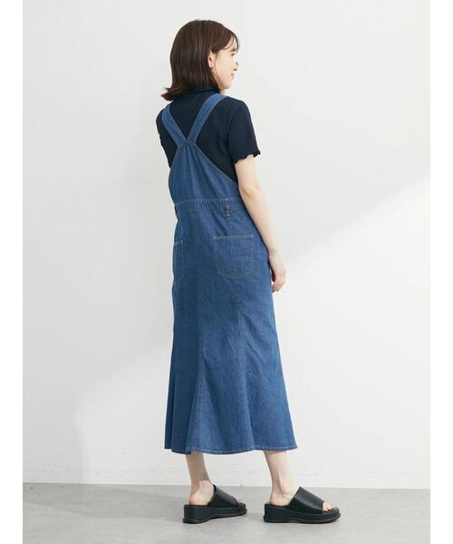 Katie デニムオーバーオールスカート インディゴブルー Katie デニムオーバーオールスカート インディゴブルー Katie デニム