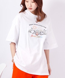 SUNNY APARTMENT USAコットン ビックシルエット 刺繍/プリント 半袖Tシャツ
