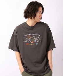 SUNNY APARTMENT USAコットン ビックシルエット 刺繍/プリント 半袖Tシャツ
