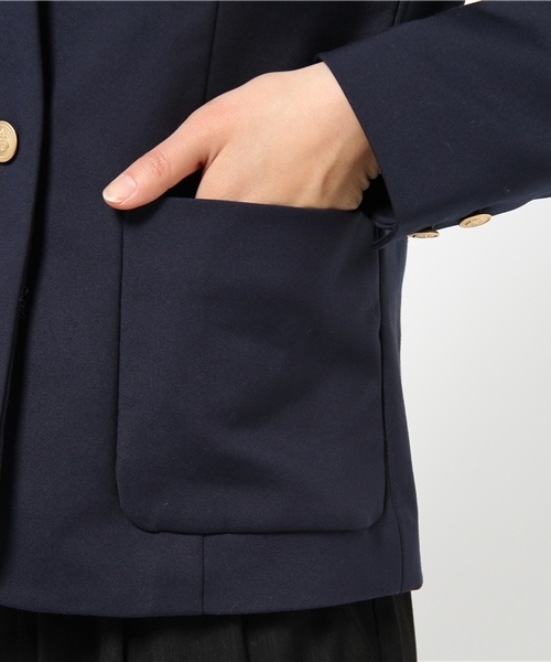 ラウンジドレス 紺ブレザー ジャケット 美品 ラウンジドレス