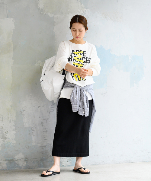FRAMeWORK（フレームワーク）の「グラフィックロングスリーブTシャツ（Tシャツ/カットソー・レディース・レッド/イエロー・FREE）」の17枚目の写真