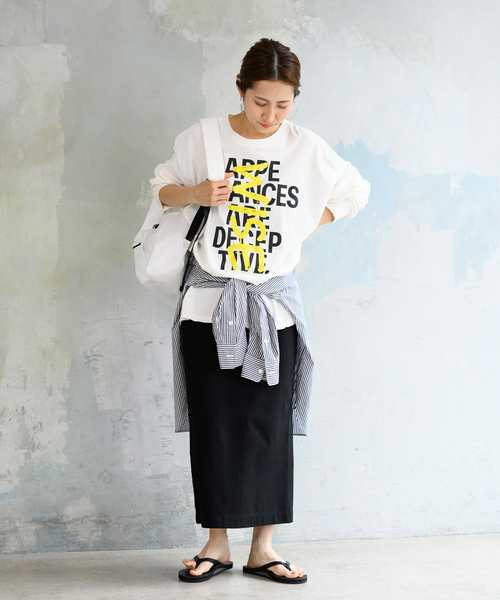 FRAMeWORK - FRAMeWORK グラフィックロングスリーブTシャツ グラフィックロングスリーブTシャツ（Tシャツ/カットソー