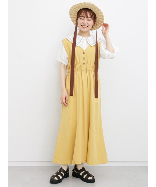 ehka sopo（エヘカソポ）の「花刺繍衿ブラウス（シャツ/ブラウス・レディース・グレー/オフホワイト/キナリ・ﾌﾘ-）」の10枚目の写真