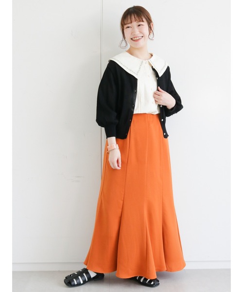 ehka sopo（エヘカソポ）の「花刺繍衿ブラウス（シャツ/ブラウス・レディース・グレー/オフホワイト/キナリ・ﾌﾘ-）」の17枚目の写真