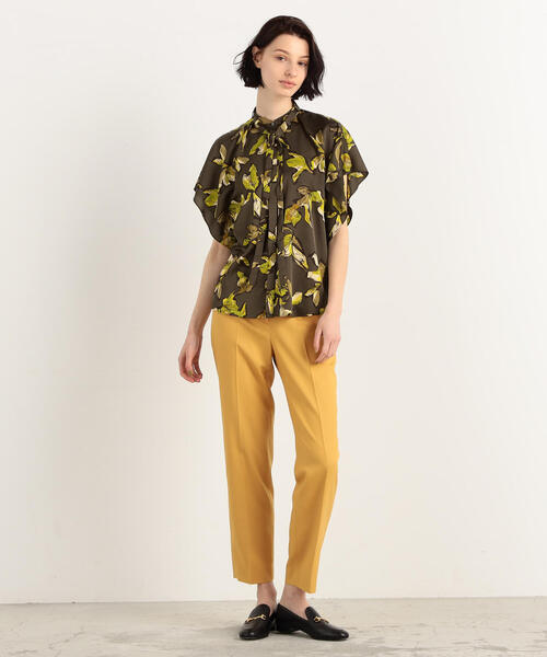 TOMORROWLAND （トゥモローランド）の「2-wayオックス シガレットパンツ（スラックス・レディース・ピンク/イエロー・36/34/32）」の6枚目の写真