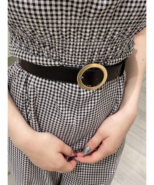 RESEXXY（リゼクシー）の「ベーシックサークルベルト（ベルト・レディース・ブラウン/ベージュ/ブラック・FREE）」の6枚目の写真
