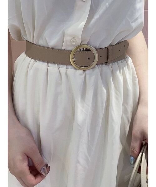 RESEXXY（リゼクシー）の「ベーシックサークルベルト（ベルト・レディース・ブラウン/ベージュ/ブラック・FREE）」の10枚目の写真