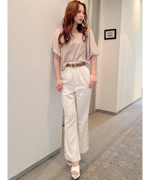 RESEXXY（リゼクシー）の「ベーシックサークルベルト（ベルト・レディース・ブラウン/ベージュ/ブラック・FREE）」の4枚目の写真