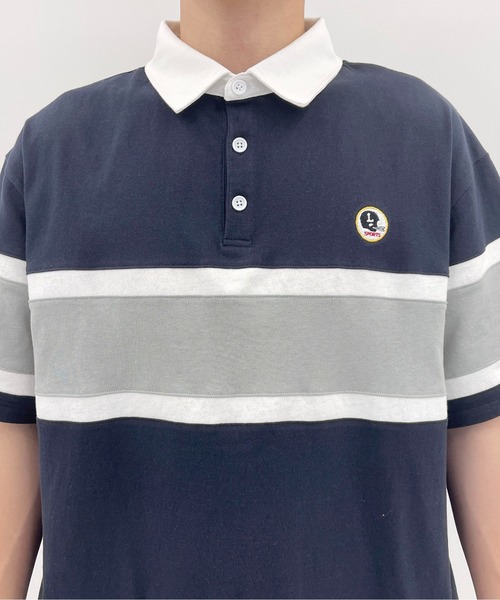 PairPair（ペアペア）の「ワンポイントラガーシャツ(ユニセックス)（ポロシャツ・メンズ・チャコールグレー/ネイビー/マスタード・MEDIUM/LARGE）」の5枚目の写真
