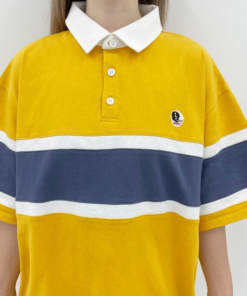 PairPair（ペアペア）の「ワンポイントラガーシャツ(ユニセックス)（ポロシャツ・メンズ・チャコールグレー/ネイビー/マスタード・MEDIUM/LARGE）」の14枚目の写真