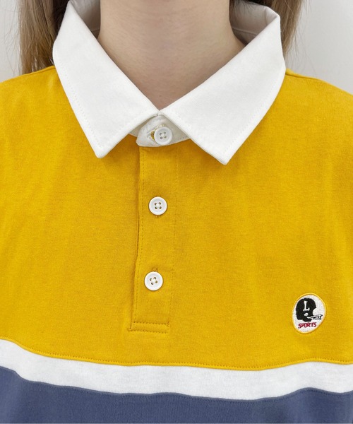 PairPair（ペアペア）の「ワンポイントラガーシャツ(ユニセックス)（ポロシャツ・メンズ・チャコールグレー/ネイビー/マスタード・MEDIUM/LARGE）」の15枚目の写真