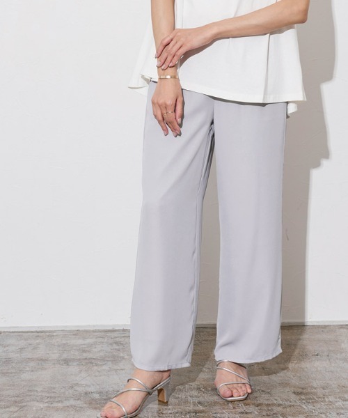 Pierrot(ピエロ)の「シアーストレートパンツ(その他パンツ・レディース・オフホワイト/グレー・M/L/PM)」の18枚目の写真