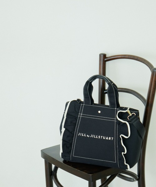 JILL by JILL STUART（ジルバイジルスチュアート）の「フリルトート（大）（トートバッグ・レディース・ホワイト/ブラック/モカ・FREE）」の10枚目の写真