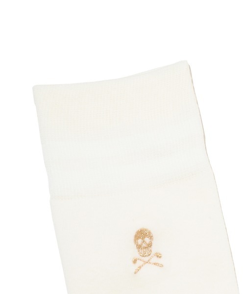 MARK & LONA（マークアンドロナ）の「Echo Overknee Socks | WOMEN（ソックス/靴下・レディース・ブラック/ネイビー・23cm～25cm）」の4枚目の写真