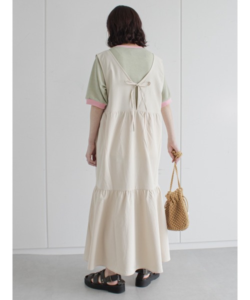 ehka sopo（エヘカソポ）の「バイカラージャカードプルオーバー（Tシャツ/カットソー・レディース・ブラック/レッド/オフホワイト/グリーン・ﾌﾘ-）」の16枚目の写真