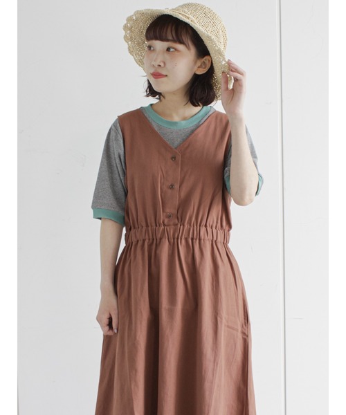 ehka sopo（エヘカソポ）の「バイカラージャカードプルオーバー（Tシャツ/カットソー・レディース・ブラック/レッド/オフホワイト/グリーン・ﾌﾘ-）」の22枚目の写真